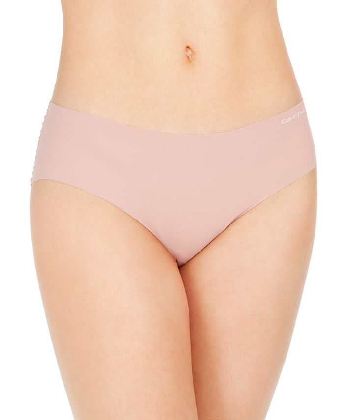 Calvin Klein Womens Invisibles No Show Low-Rise Hipster Panty