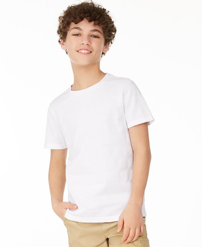 Epic Threads Big Boys Textured Stripe T-Shirt, Created for Macy's - Macy's