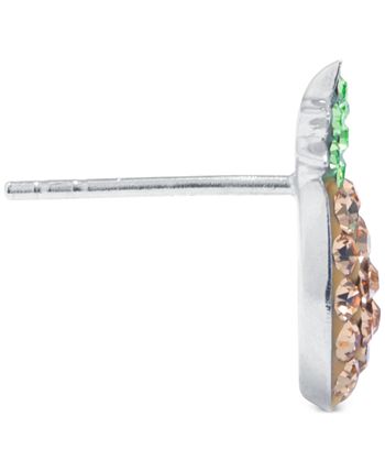 Giani Bernini - Crystal Pineapple Stud Earrings in Sterling Silver