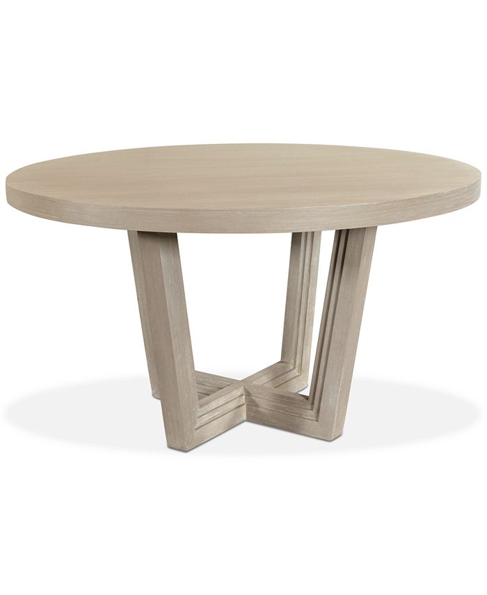 Furniture Modern Coastal Round Dining Table - Macy's