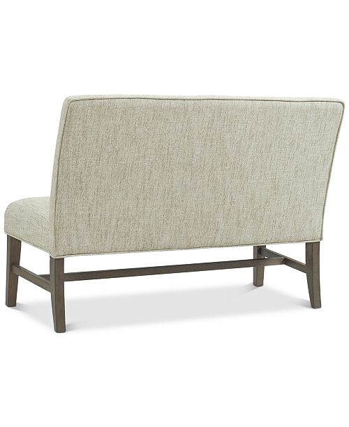 Furniture Parker Mocha Upholstered Dining Bench Created For Macy S Reviews Furniture Macy S