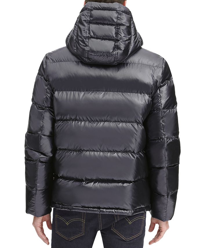 Tommy Hilfiger Men's Pearlized Performance Hooded Puffer Coat Macy's