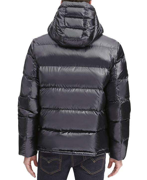 tommy metallic puffer jacket