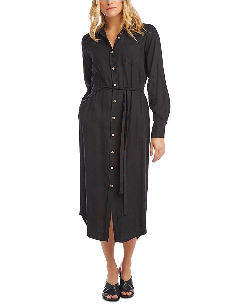 Karen Kane Long Shirtdress Reviews Dresses Women Macy S
