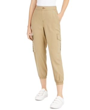 Oat Drapey Cargo Jogger Pants