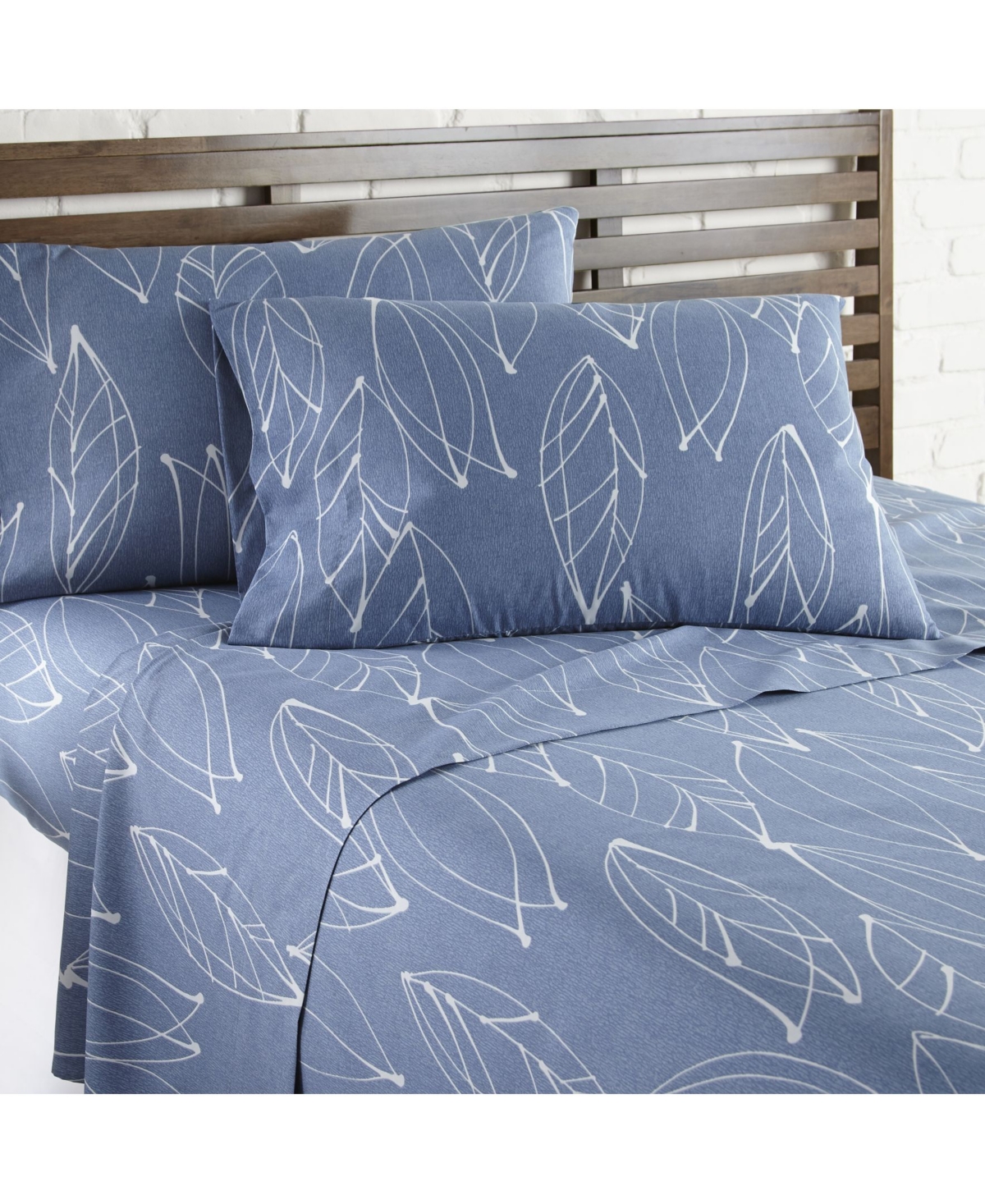 Southshore Fine Linens Modern Foliage Ultra Soft 4-pc. Sheet Sets, Twin Xl In Blue