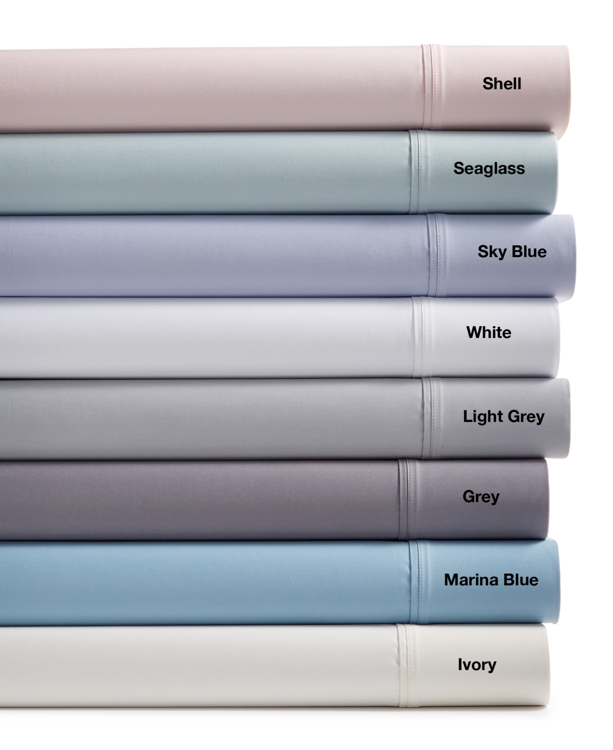 Shop Fairfield Square Collection Brookline 1400 Thread Count 6 Pc. Sheet Set, Queen, Created For Macy's In White Stripe