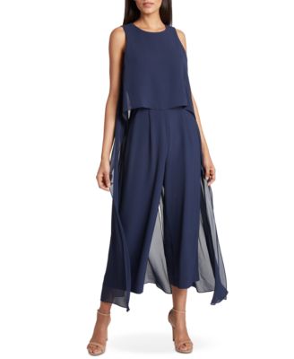 tahari blue jumpsuit