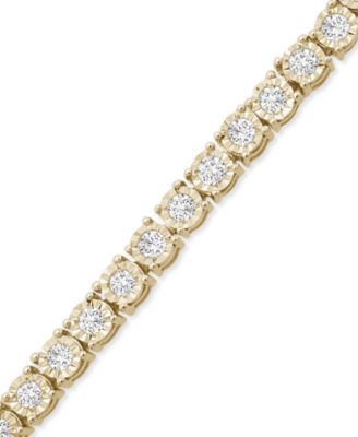 Diamond Bolo Bracelet (1/2 ct. t.w.) in Sterling Silver, 14k Gold-Plated Sterling Silver or 14k Rose Gold-Plated Sterling Silver, Created for Macy's