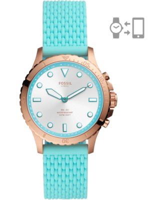 fossil hybrid blue