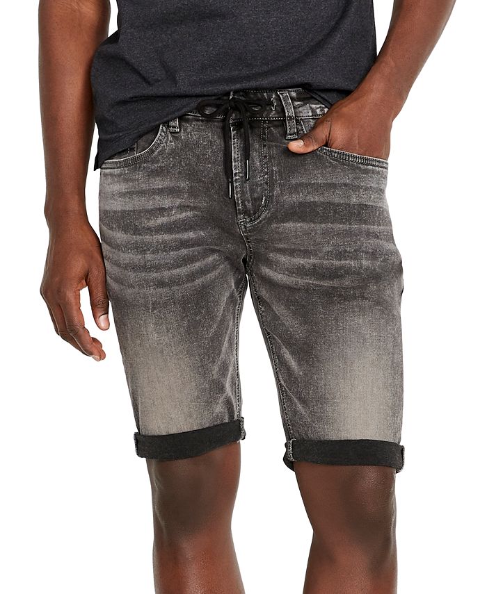 Buffalo David Bitton Men S Parker X Slim Fit Black Acid Wash Denim Shorts Reviews Shorts Men Macy S