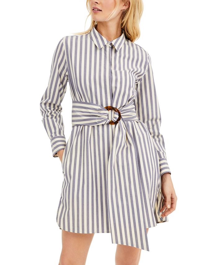 Marella Striped Poplin Shirtdress - Macy's