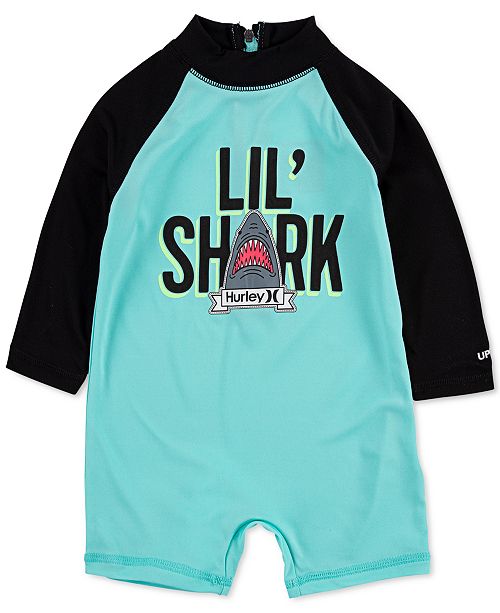 Hurley Baby Boys Upf 50 Colorblocked Swim Romper Reviews
