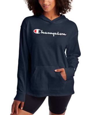 champion logo hoodie women's