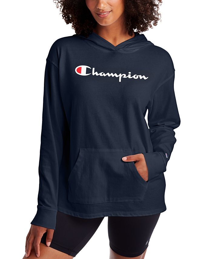 Champion Women's Cotton Logo Hoodie - Macy's
