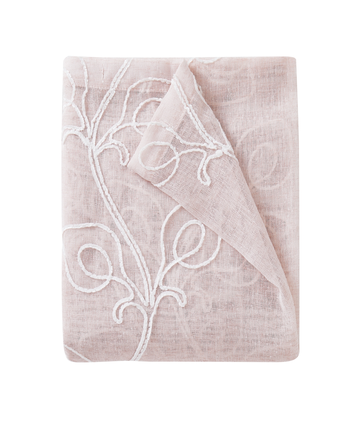 Dainty Home Stella Chenille Embroidederd Shower Curtain, 70" x 72"