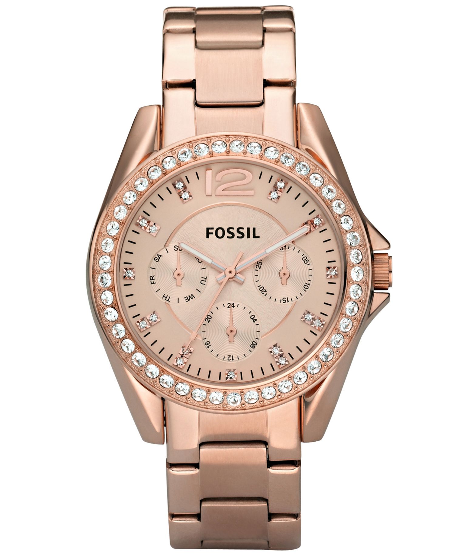 Women's Riley Rose Gold Plated Stainless Steel Bracelet Watch 38mm
