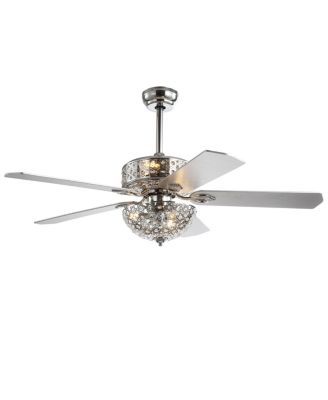 Zara 52" Filigree 6-Light, Wood Led Ceiling Fan