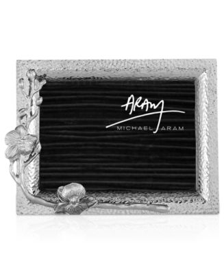 Michael Aram 1999年製 フォトフレーム Rare!手彫りのサイン Michael Aram White Orchid 5