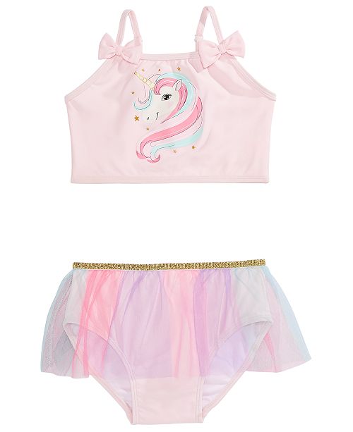 Solo Toddler Girls 2 Pc Unicorn Tutu Tankini Reviews Swimwear Kids Macy S