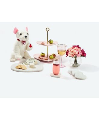 Martha Stewart Collection Ceramic Heart 2-Tier Server, Created for Macy's