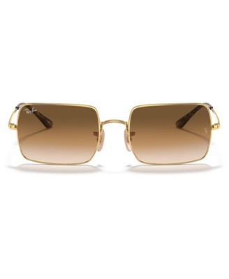 Ray ban aviator brown rectangle sunglasses online