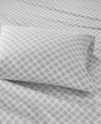 Novelty Printed Cotton Flannel 3-Pc. Sheet Set, Twin