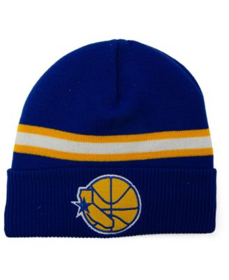 warriors knit hat