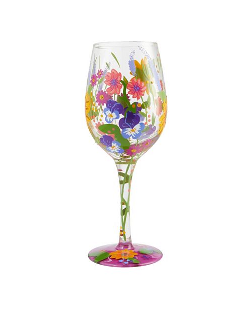Enesco LOLITA Wine in the Garden Wine Glass & Reviews - Glassware ...