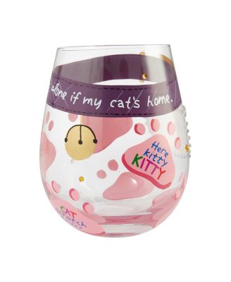 LOLITA Love My Cat Stemless Wine Glass