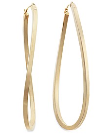 Figure 8 Hoop Earrings in 14k Gold Vermeil, 60mm