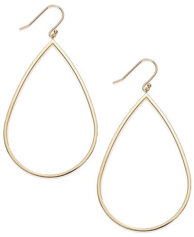 earrings teardrop dangle vermeil 14k gold