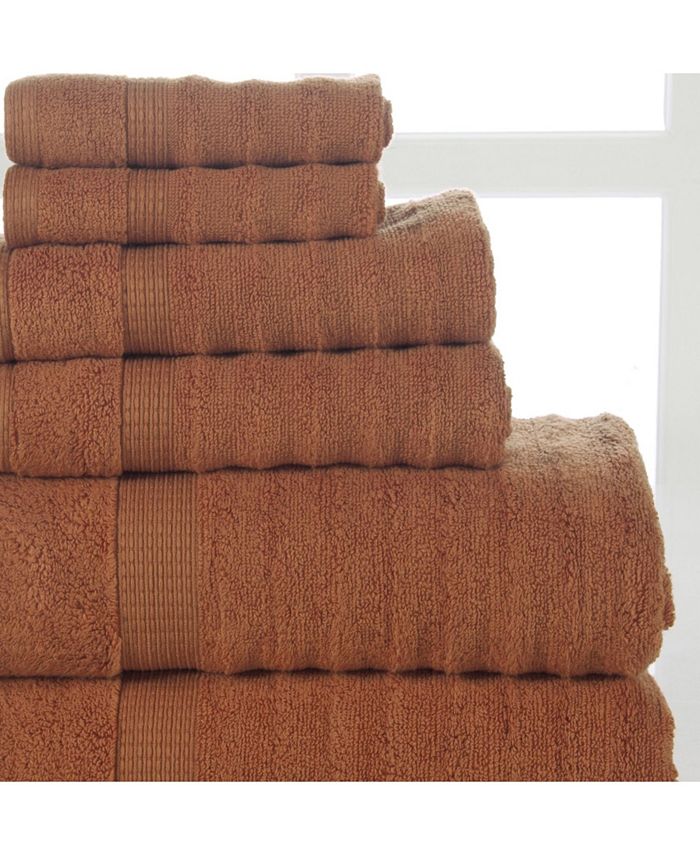 Addy Home Fashions Ribbed Towel Set 6 Piece Macy's