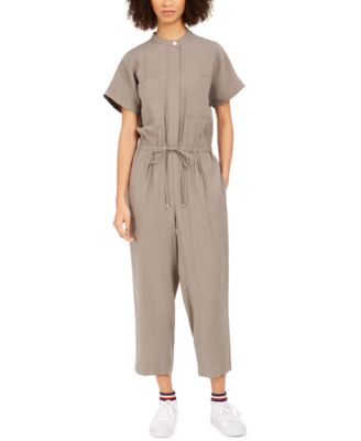 drawstring waist jumpsuit