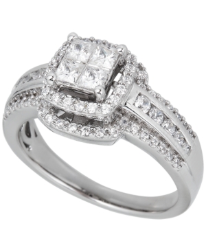 Diamond Princess Engagement Ring (1 ct tw) in 14k White Gold