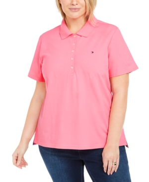Tommy Hilfiger Plus Size Pique Polo Shirt Created for Macy's