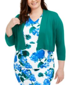 Plus Size Open-Front Cardigan