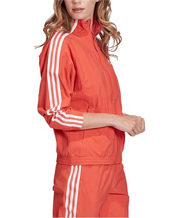 Adidas track jacket women's macys cheap