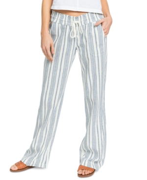 image of Roxy Juniors- Oceanside Striped Pull-On Pants