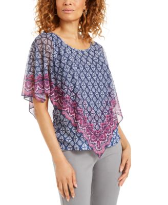 macy's petite dressy tops