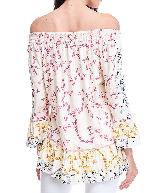 Sweeter Than Ever Printed Smocked Top