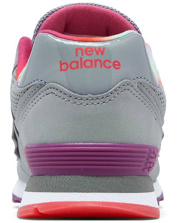 New Balance Little Girls 574 Rainbow Casual Sneakers from ...
