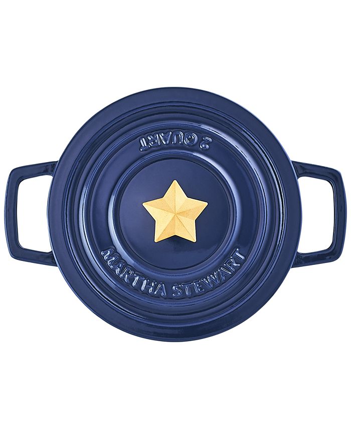 Martha Stewart Cookware Sets Navy - Navy Martha Stewart Enamel