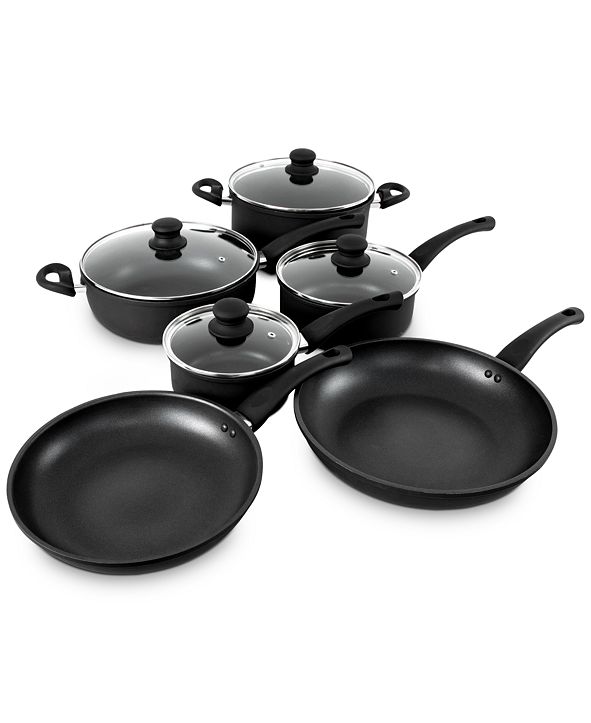 Hell's Kitchen Nonstick 10Pc. Cookware Set & Reviews Cookware Sets