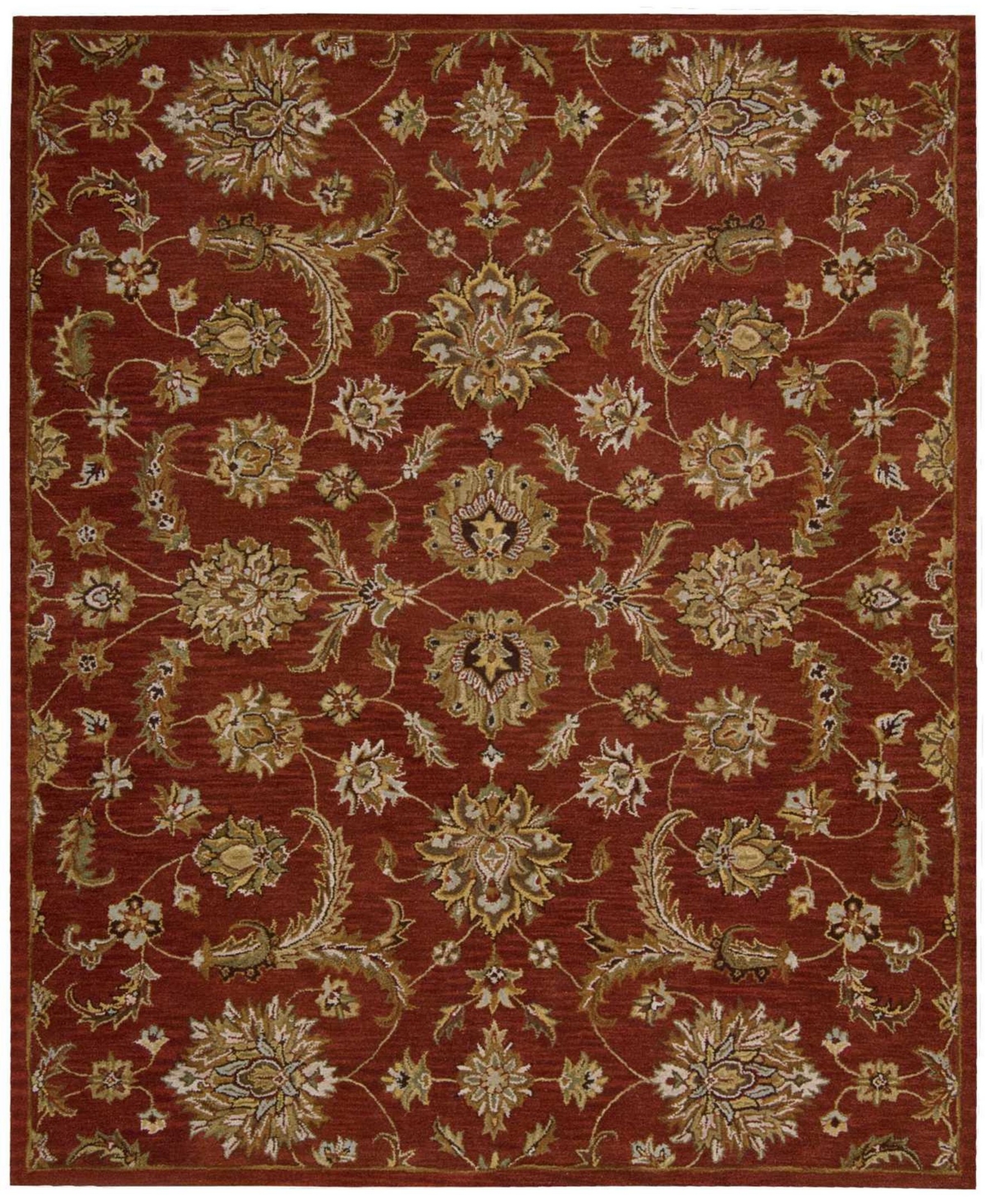 Long Street Looms India House IH83 Brick 8' x 10'6in Area Rug - Brick