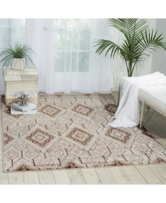 Fate FAT02 Beige 5'3" x 7'4" Area Rug