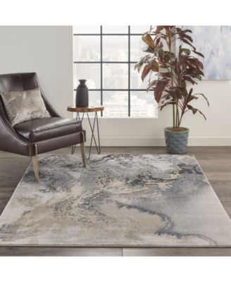 Samuel SAM08 Gray 5'3" x 7'3" Area Rug