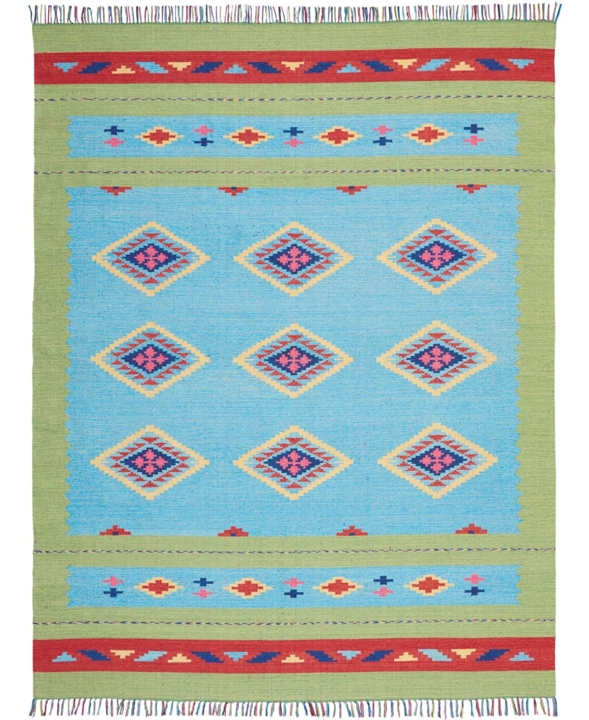 Long Street Looms Macah MAC02 8' x 10' Area Rug - Blue