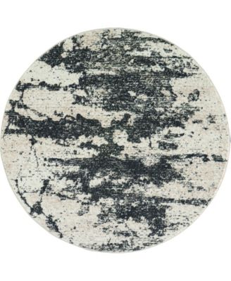 Maxell MAE07 Ivory 5'3" Round Area Rug