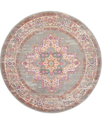 Passion PSN03 4' Round Area Rug